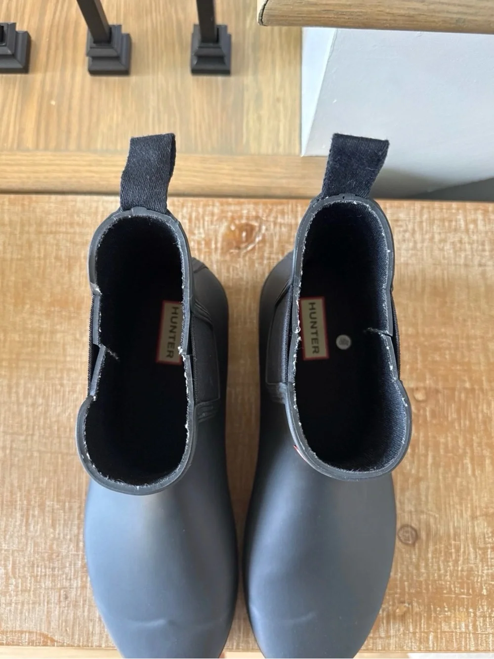 Women’s Hunter Black Chelsea Rain Boots